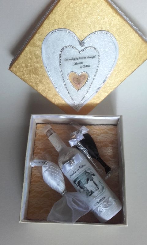 Díszdobozos szett pénzátadó kémcsővel